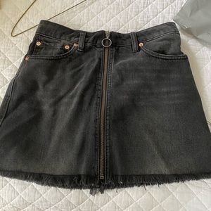 free people denim skirt